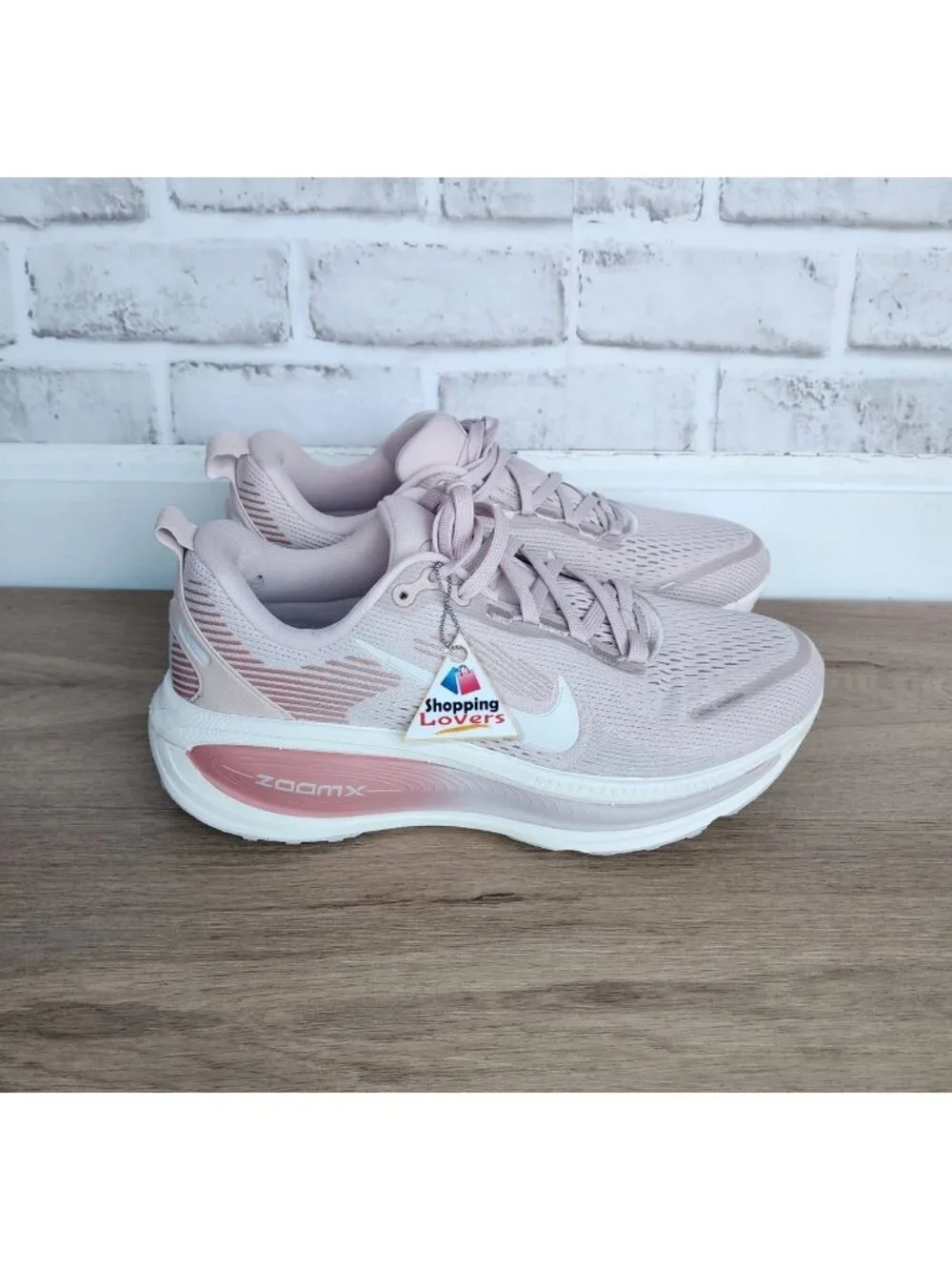 Nike ZoomX Mens Road Running Shoes Pink White Sz 6.5 Sneaker Athletic HM6804-605
